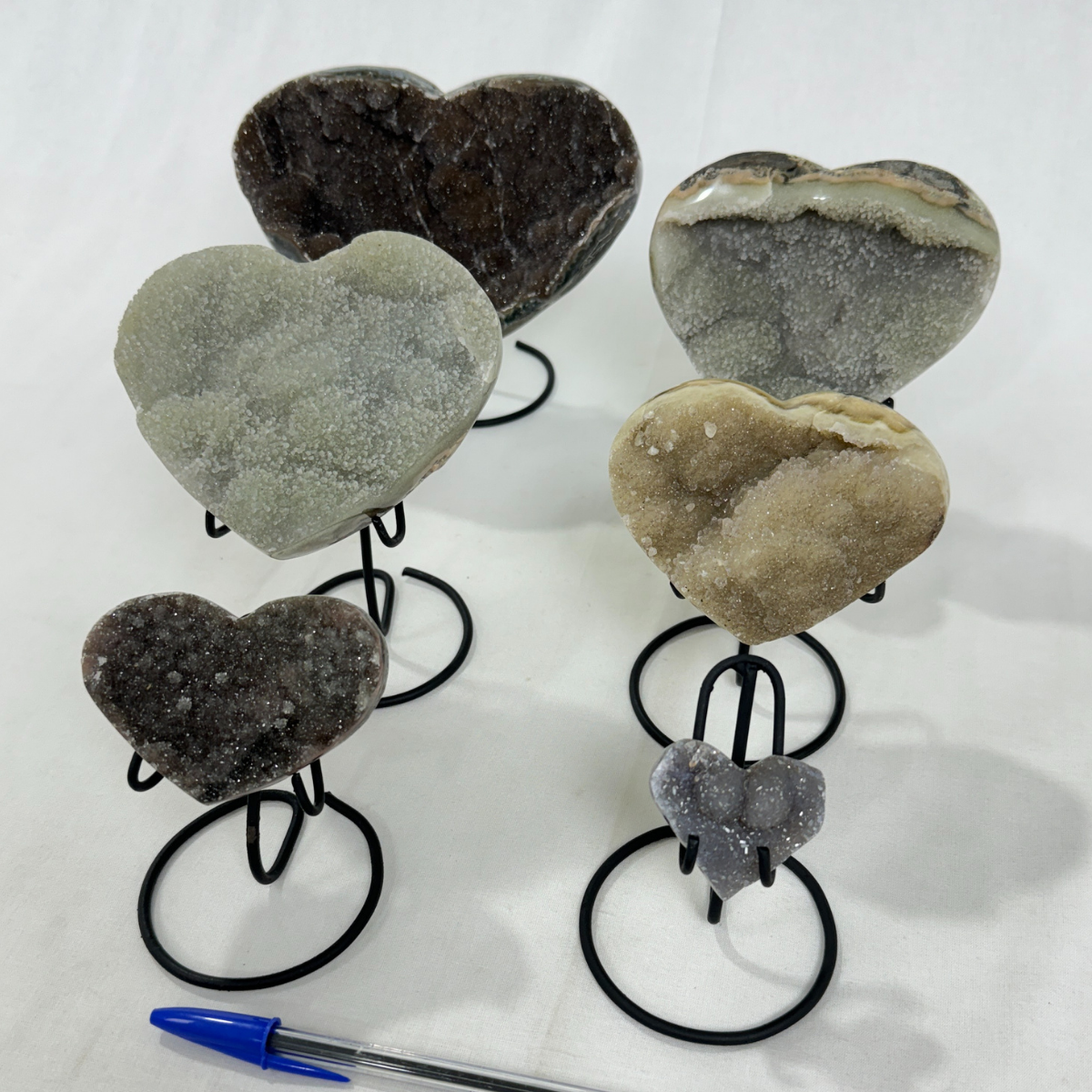 Rainbow Amethyst Hearts (8215) - 2.4kg