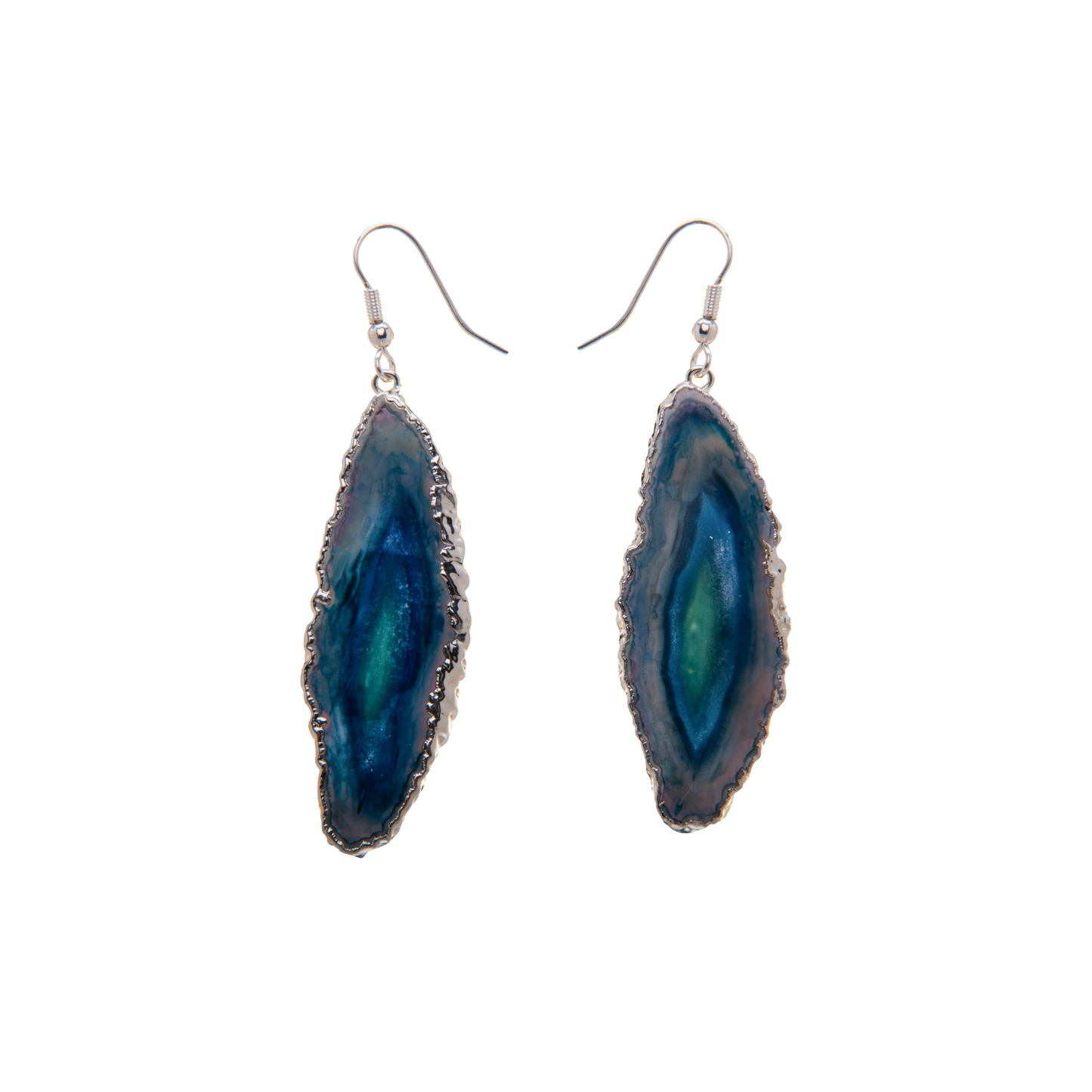 Agate Slice Earring
