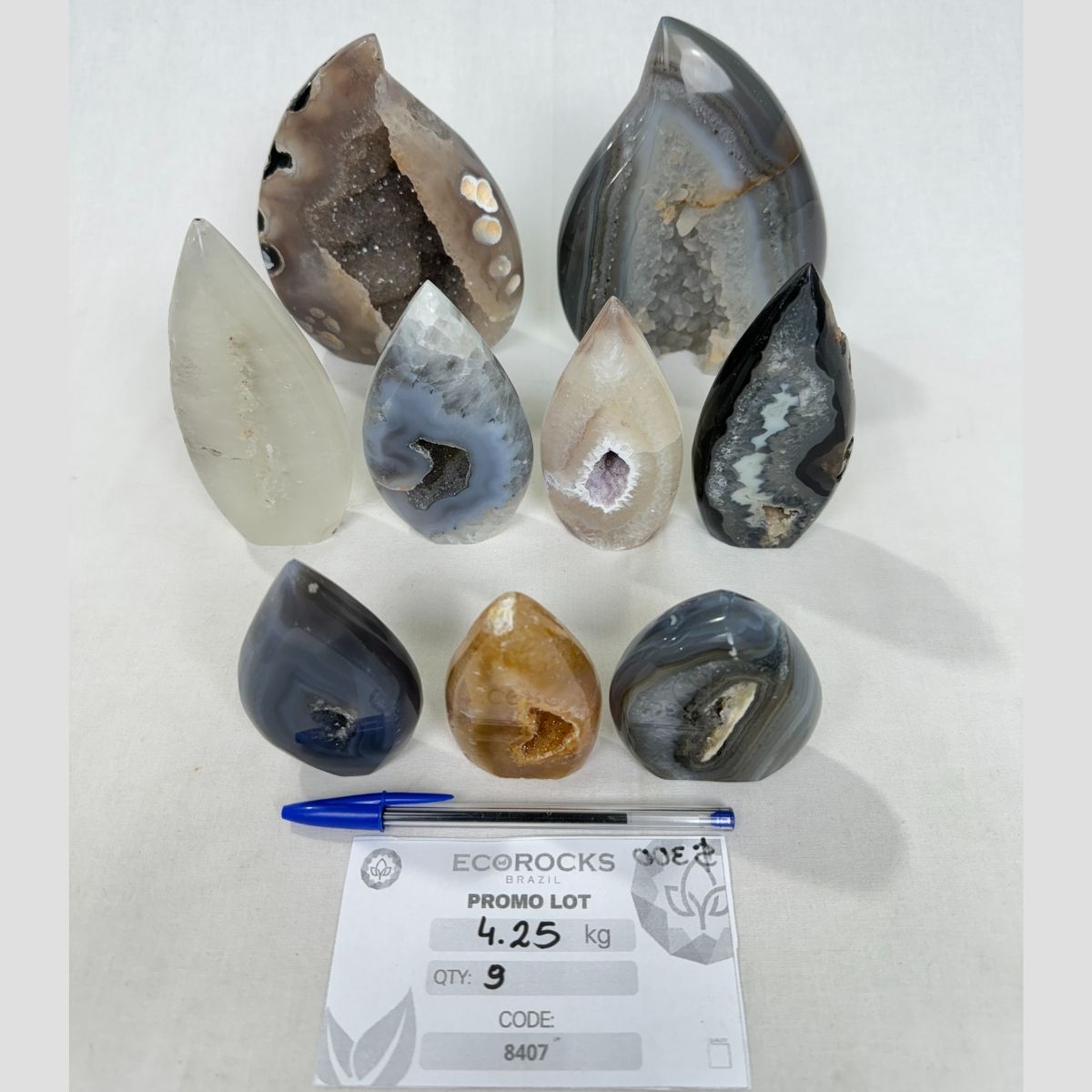 Agate Druzy Flames (8407) - 4.25 kg