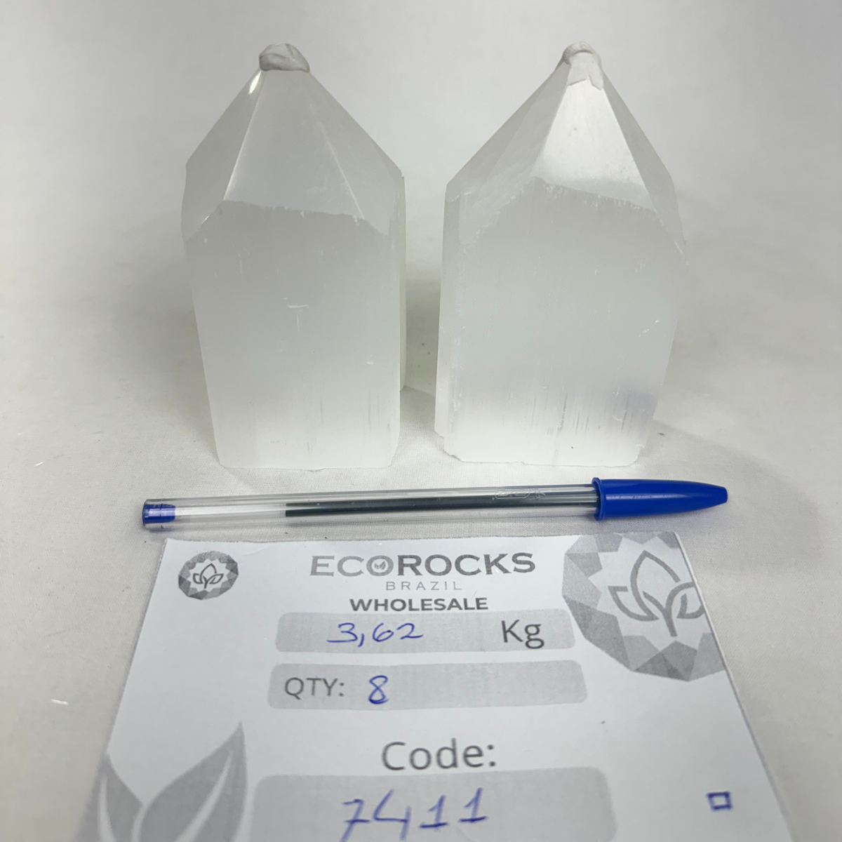 Selenite Top Polished Points (7411) - 3.62kg
