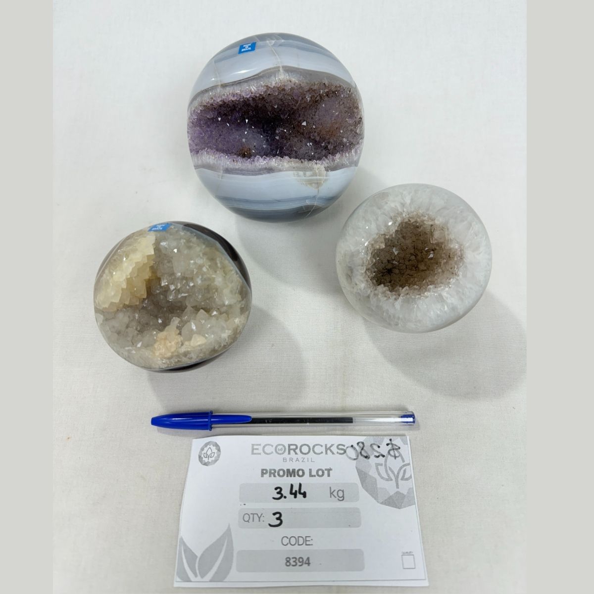 Agate Druzy Sphere (8394) - 3.44 kg