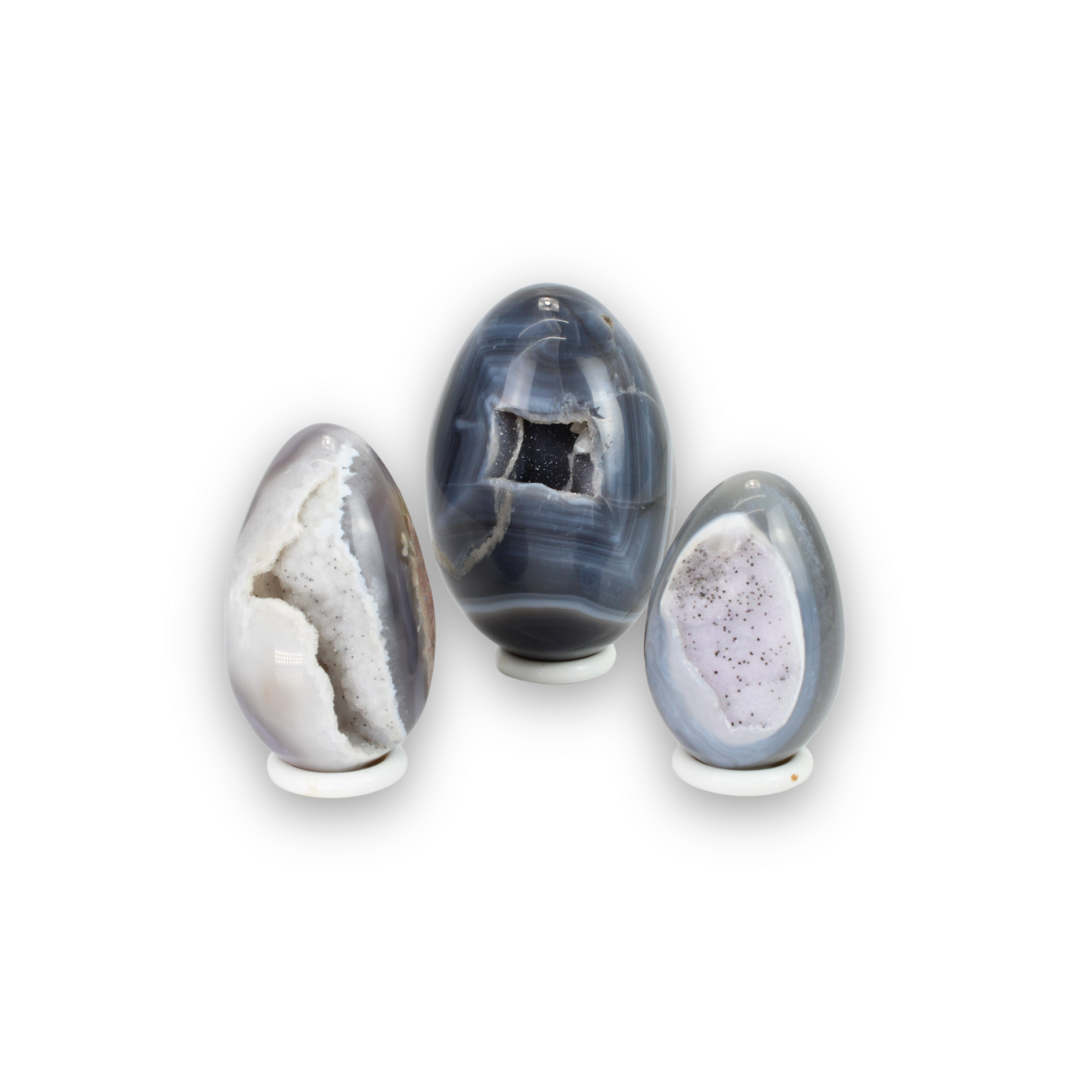 Agate Druzy Eggs (8862)