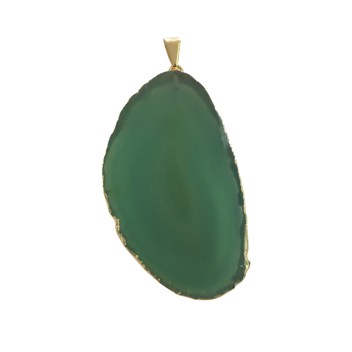 Agate Slice Pendant (plated)