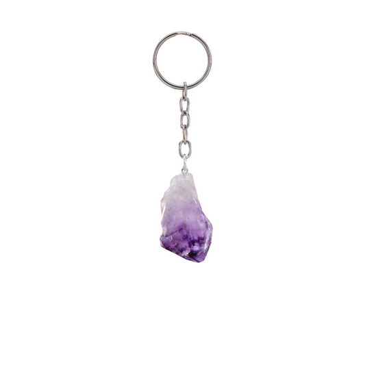 Amethyst Point Keychain