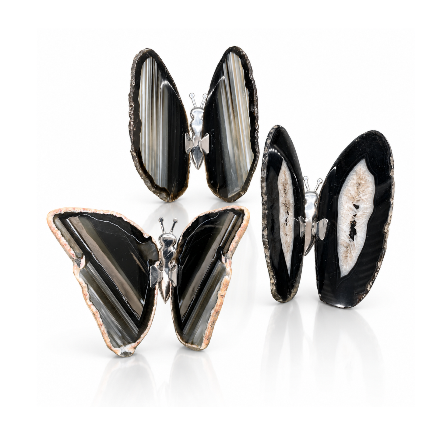 Black Agate Butterfly Decor (by pc)