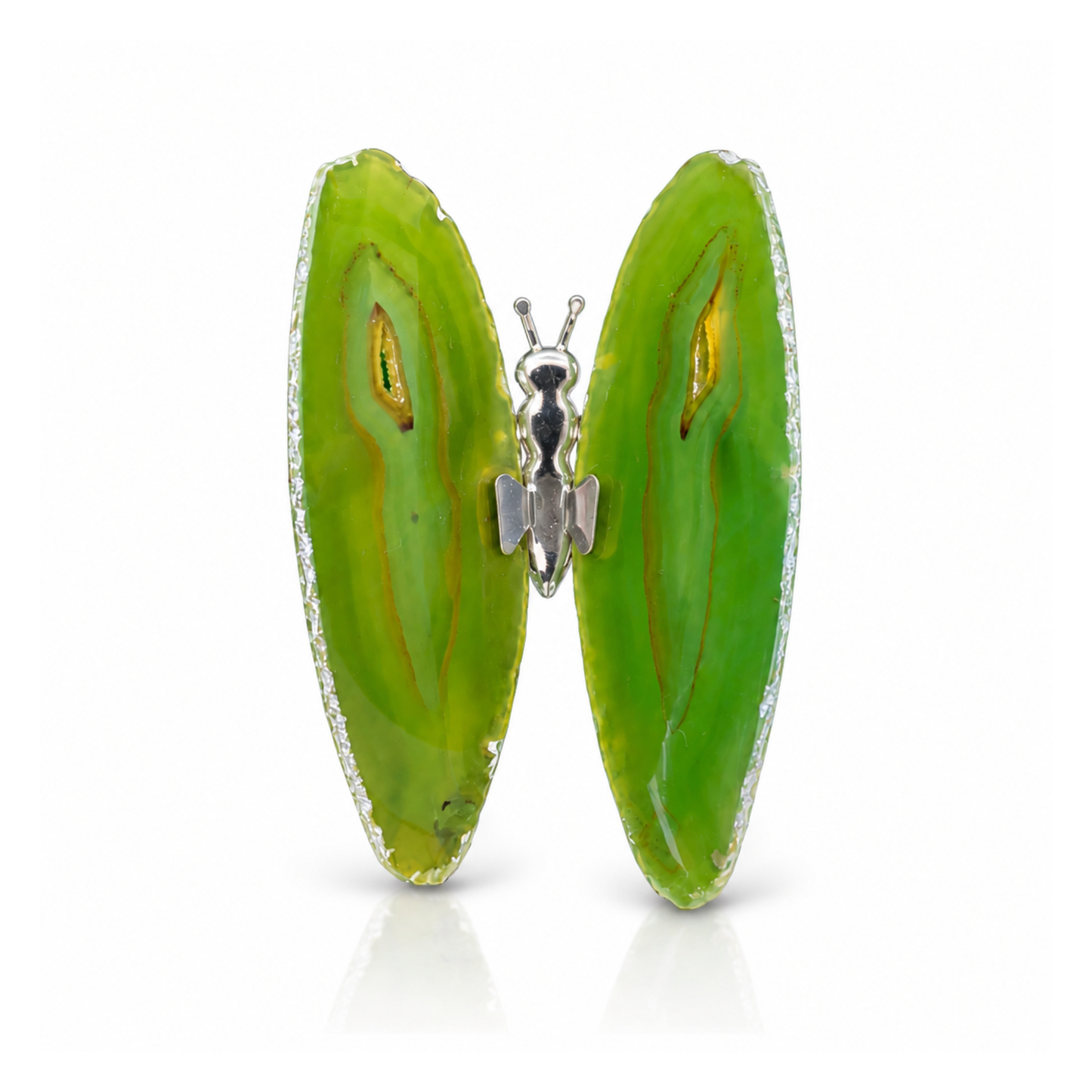 Green Agate Butterfly Decor (by pc)
