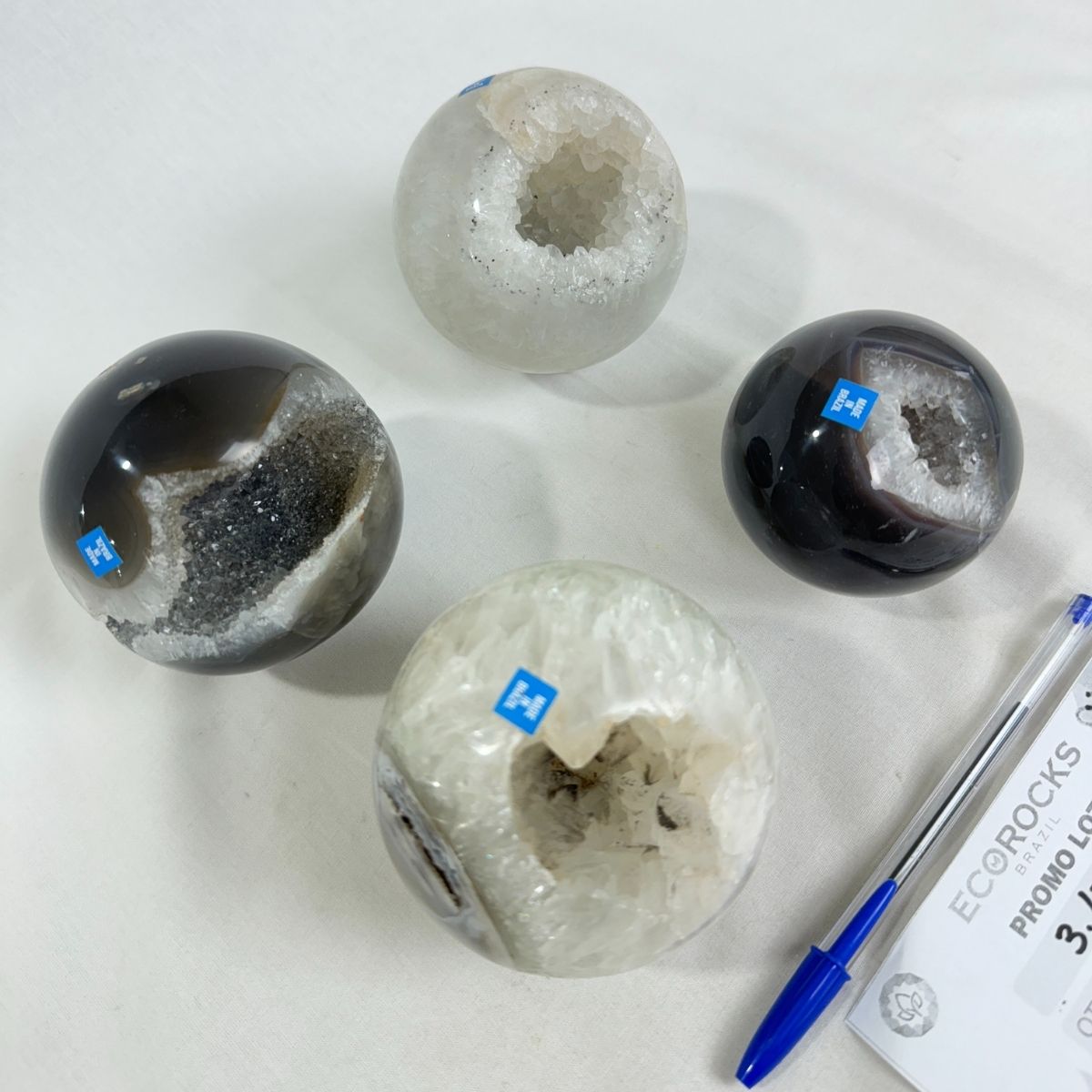 Agate Druzy Spheres (8396) - 3.17kg