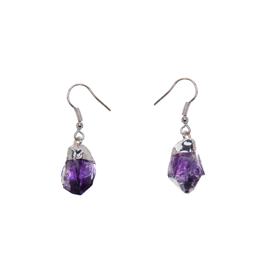 Amethyst Point Earring