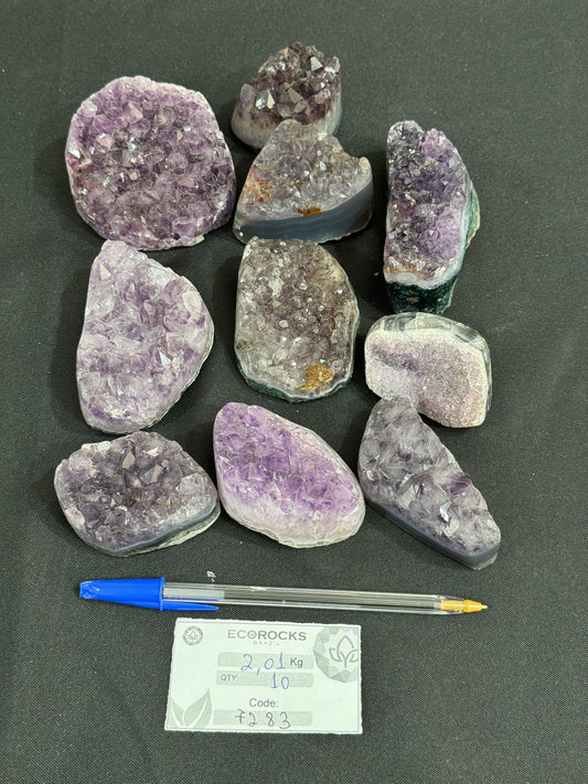 Amethyst Druzy Polished on stand (7283) - 2,19 kg