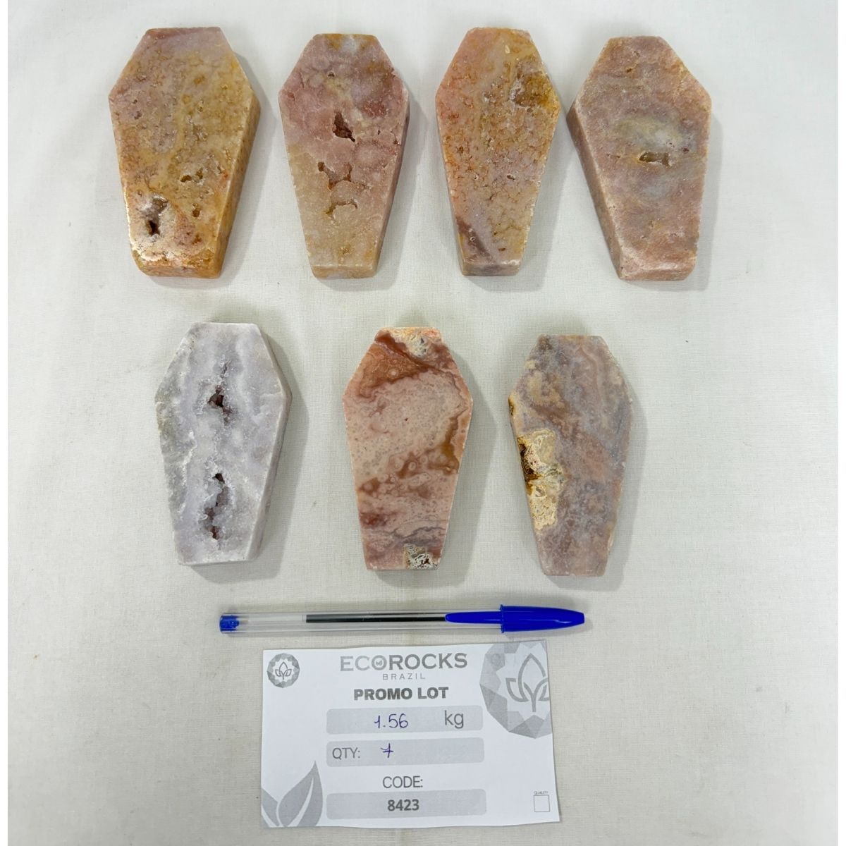 Pink Amethyst Coffins (8423) - 1.56kg