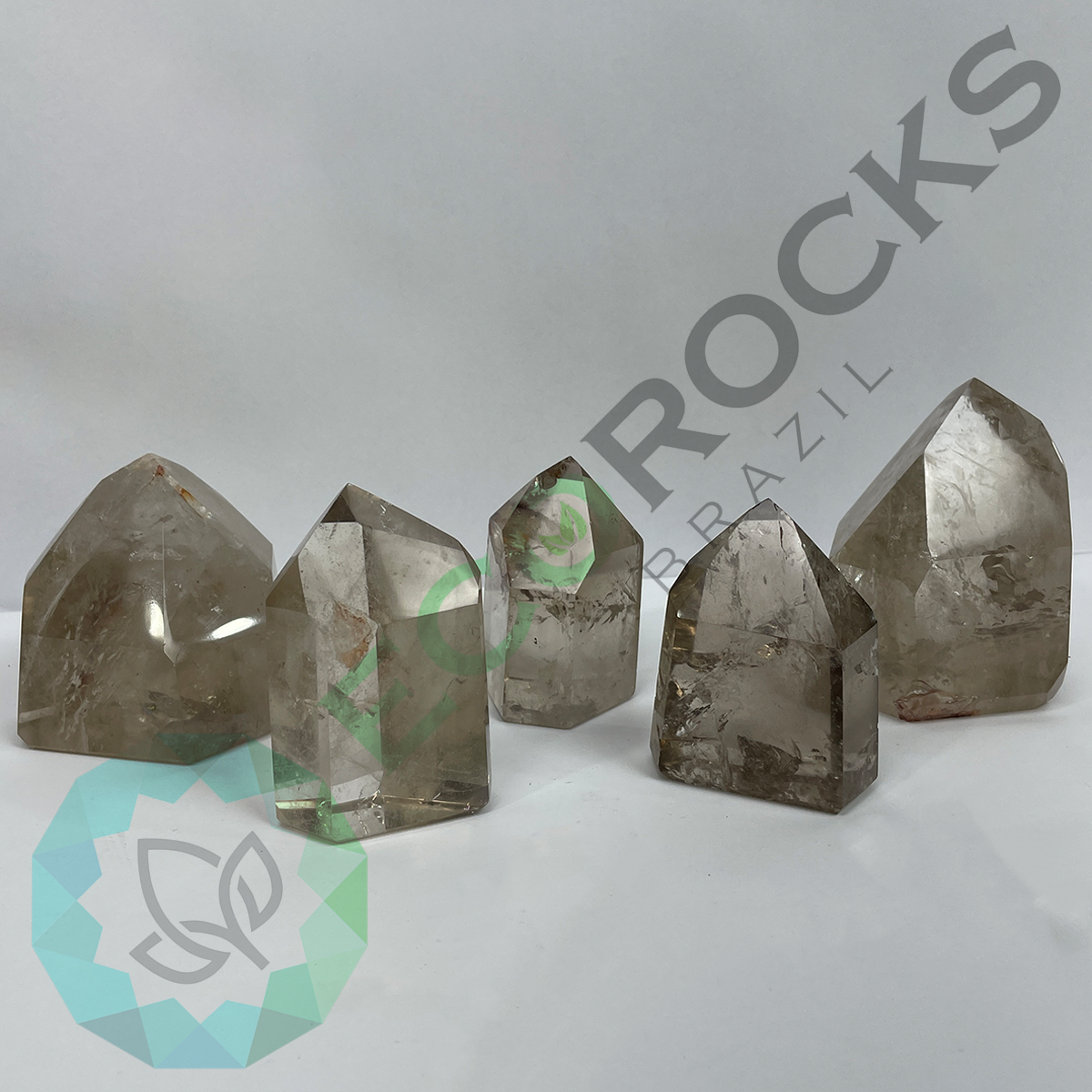 Smoky Quartz Polished Points (8497) - 1.86 kg