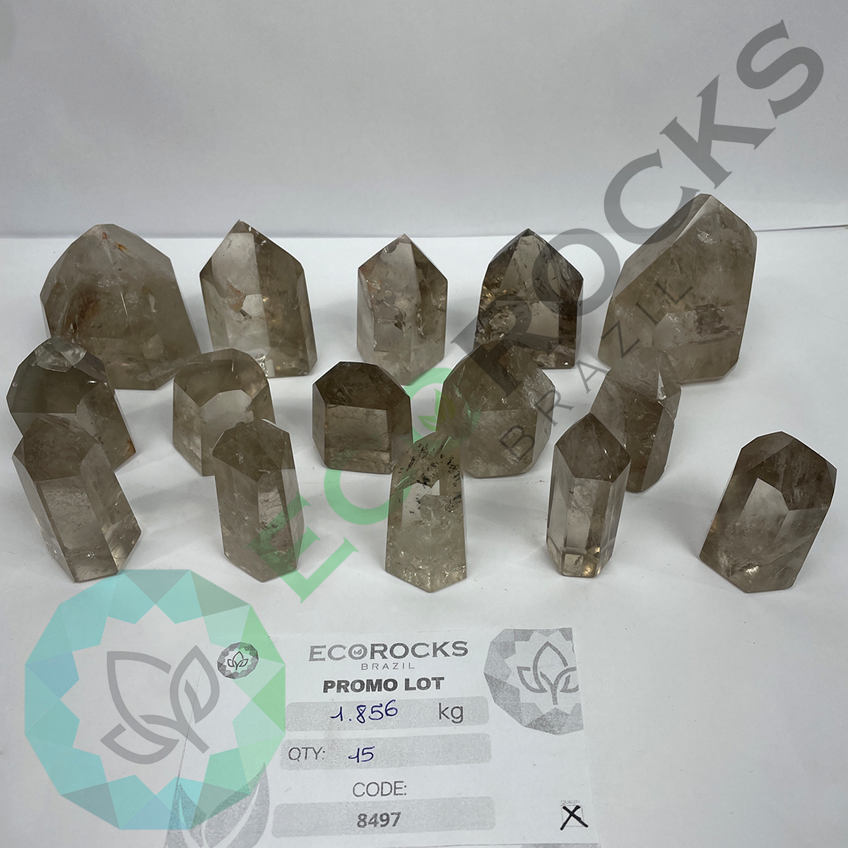 Smoky Quartz Polished Points (8497) - 1.86 kg