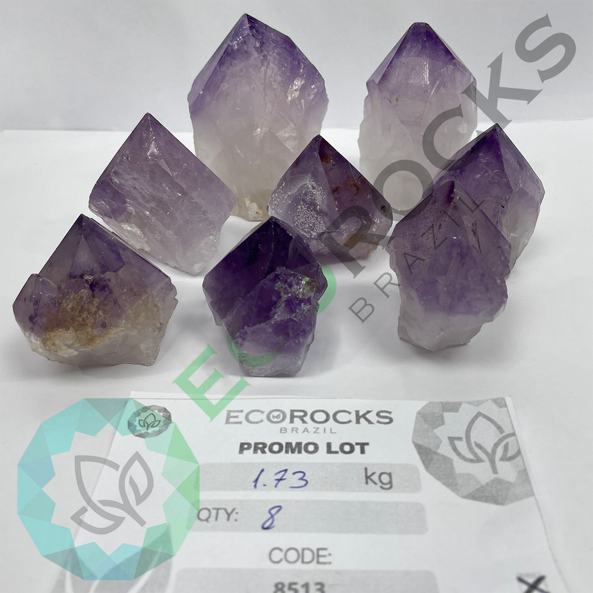 Amethyst Rough Natural Points (8513) - 1.73 kg