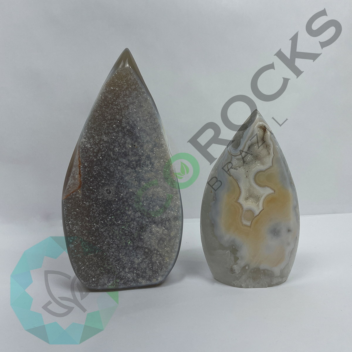Agate Druzy Flames (8546) - 2.2 kg