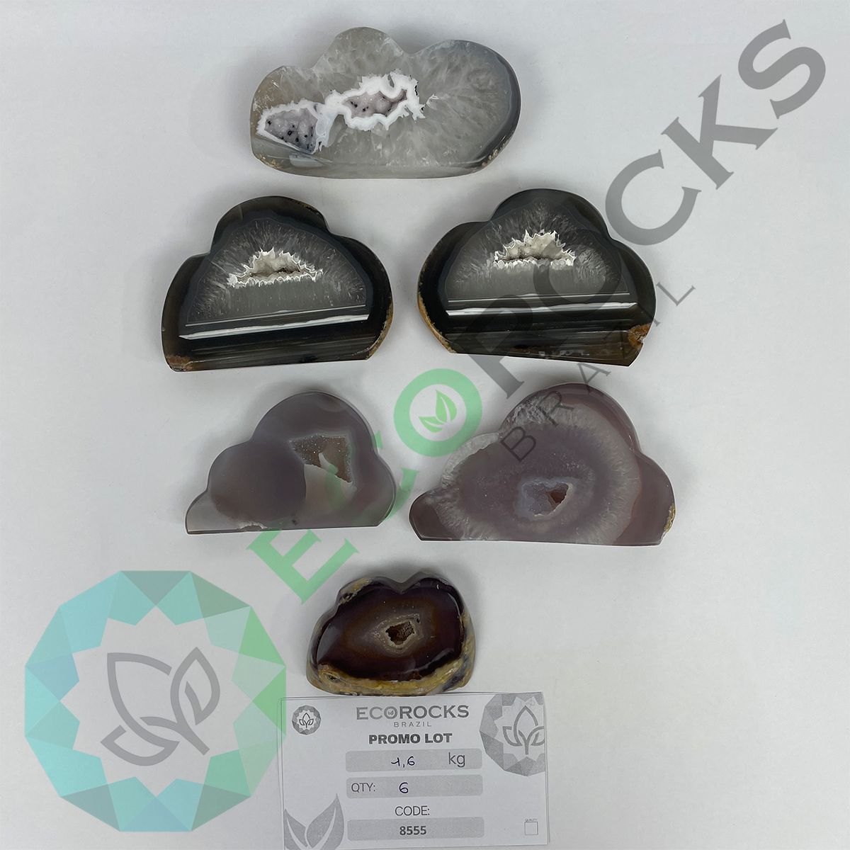 Agate Druzy Clouds (8555) - 1.6 kg