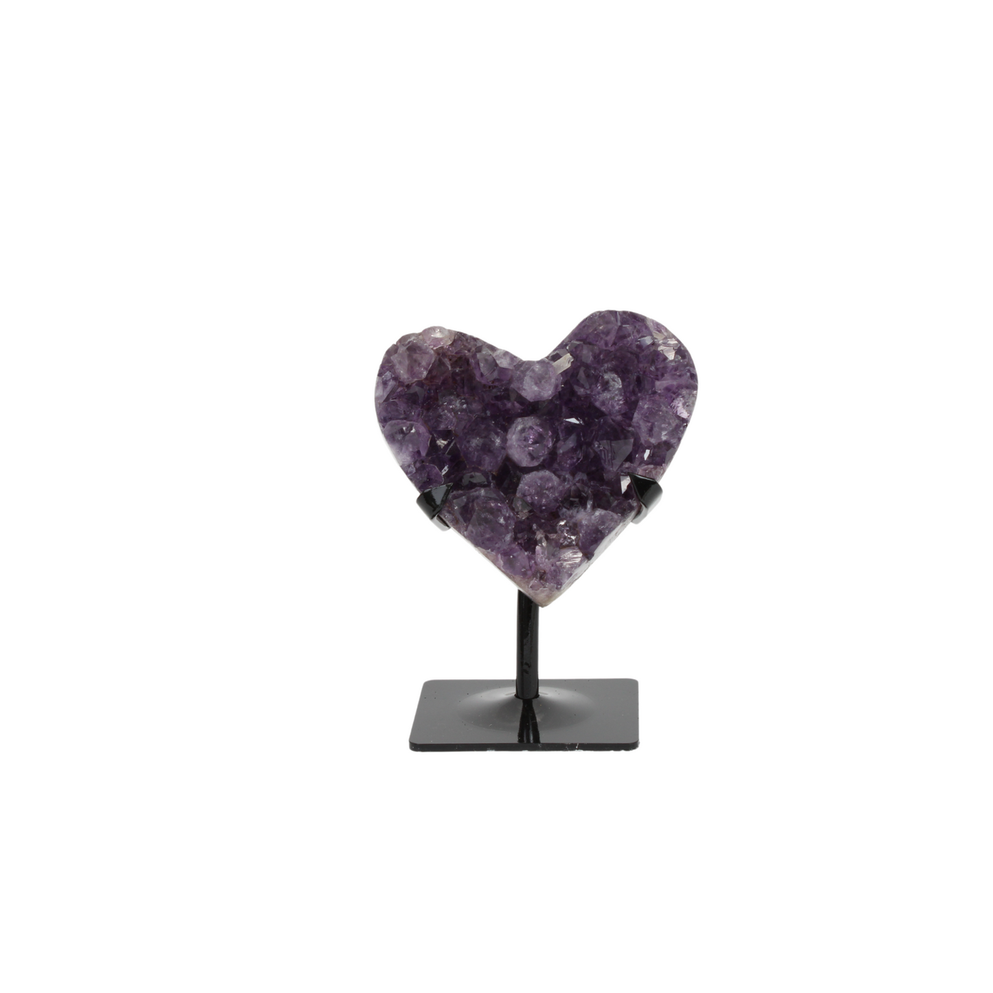 Amethyst Hearts on stand (8597)