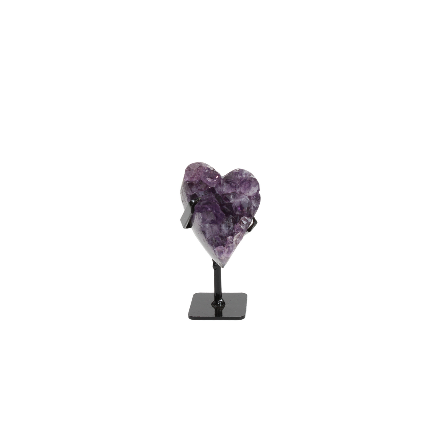Amethyst Hearts on stand (8597)