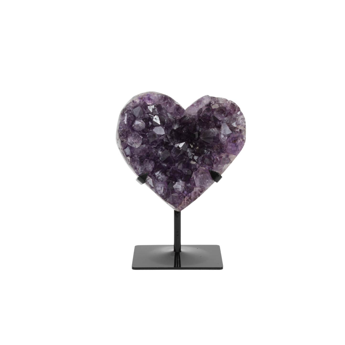 Amethyst Hearts on stand (8597)