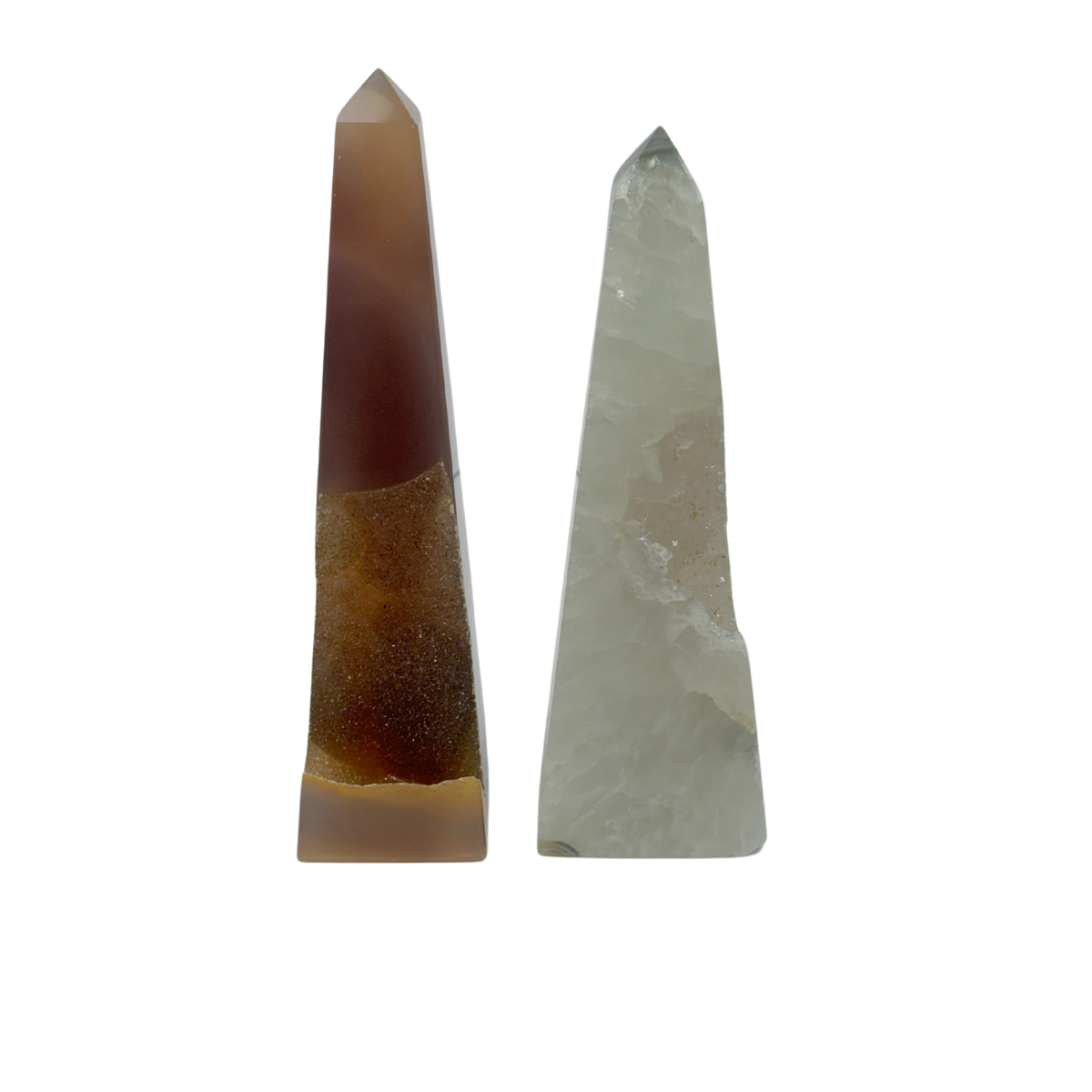Agate Druzy Obelisks (8598) - 3.35 kg