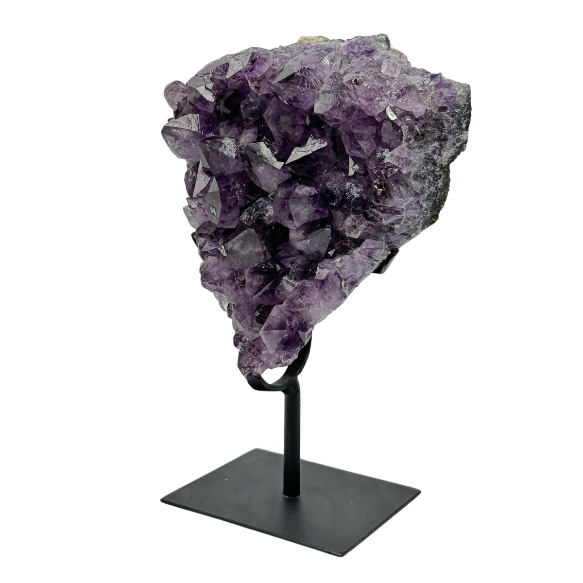 Amethyst Druzy on metal stand - Q. Special (8603)