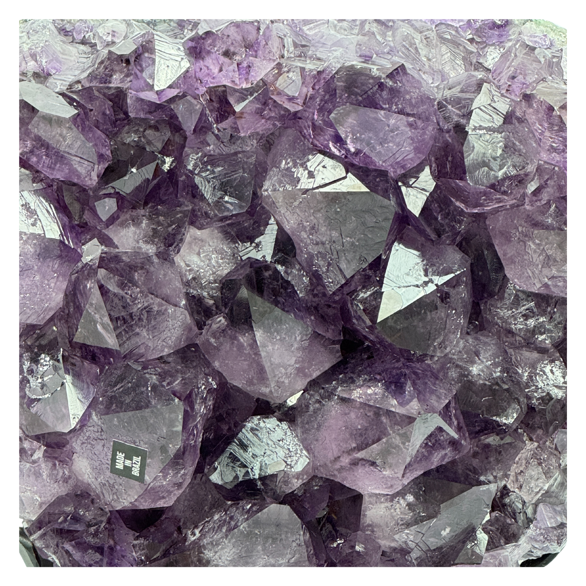 Amethyst Druzy on metal stand - Q. Special (8603)
