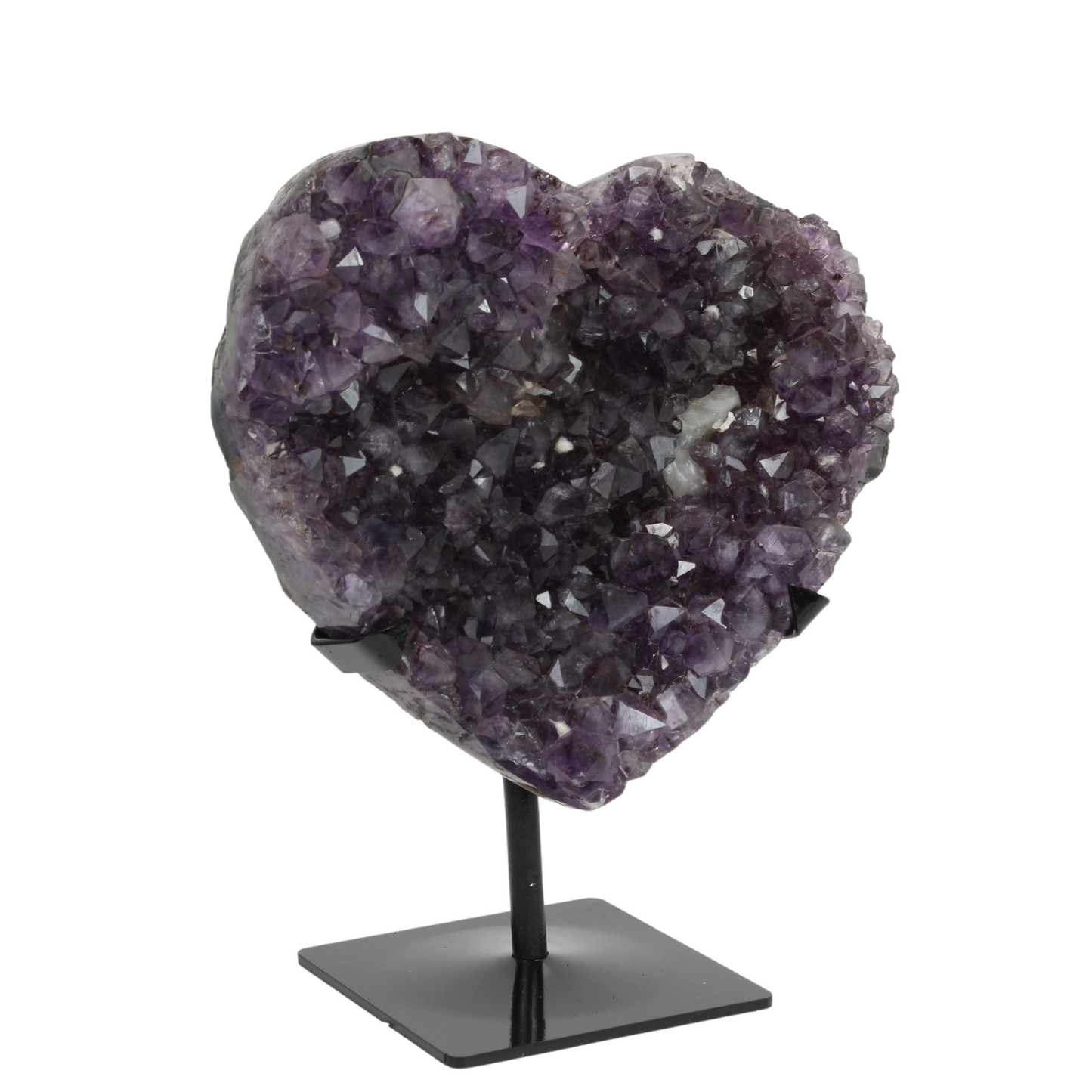 Amethyst Heart on stand (8615)