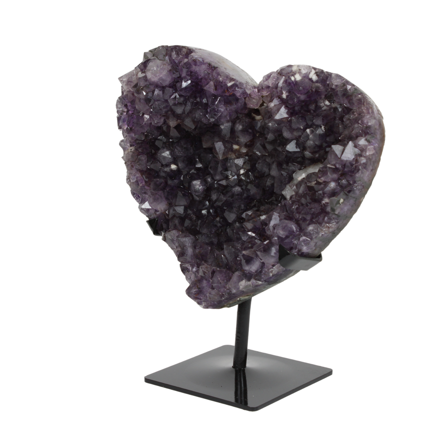 Amethyst Heart on stand (8615)