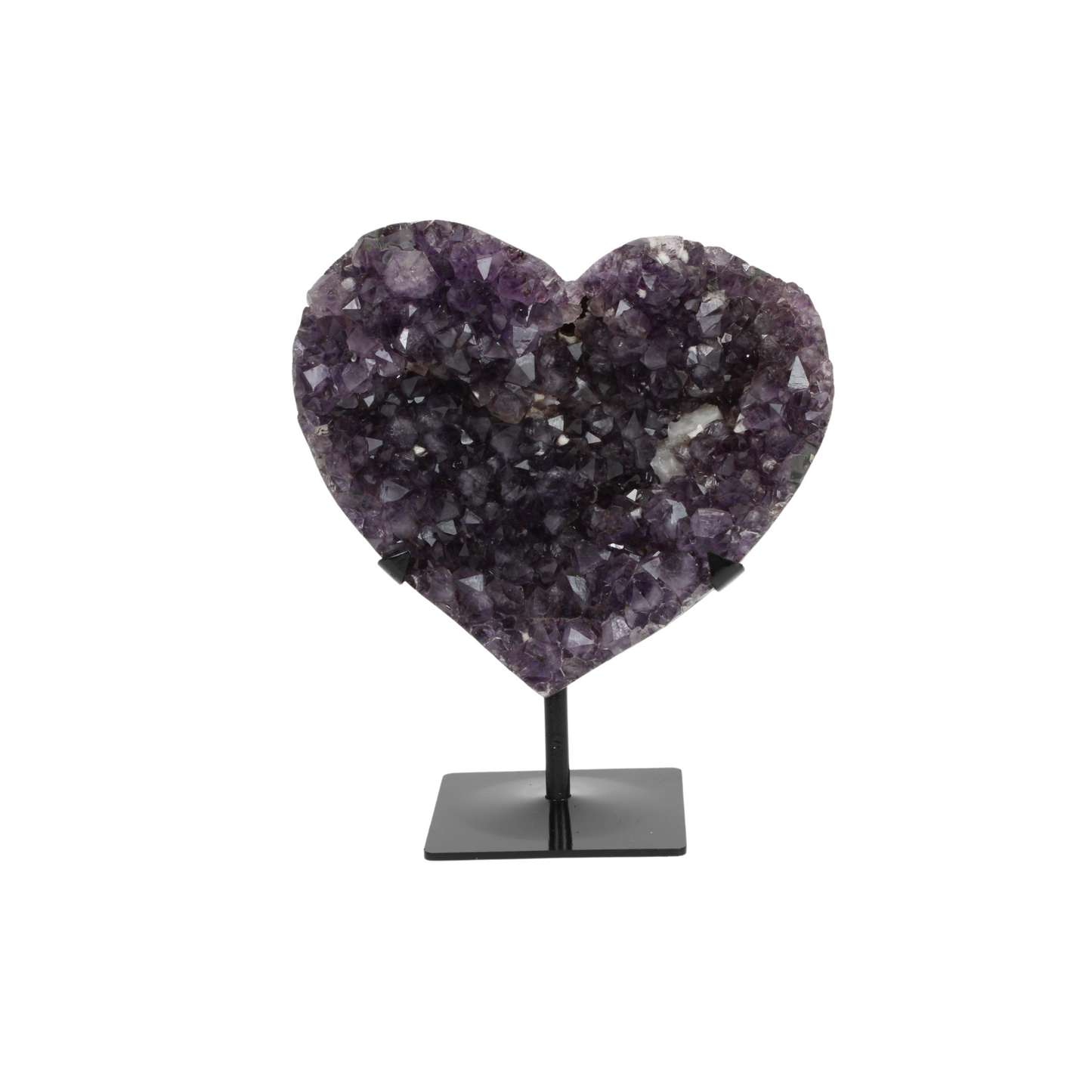 Amethyst Heart on stand (8615)