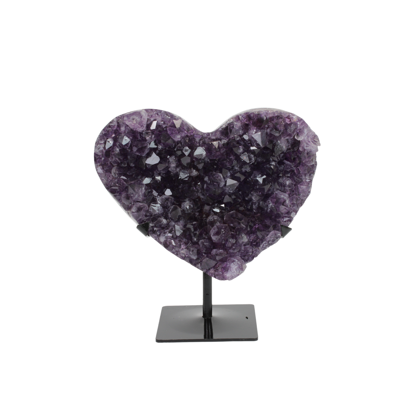 Amethyst Heart on stand (8616)