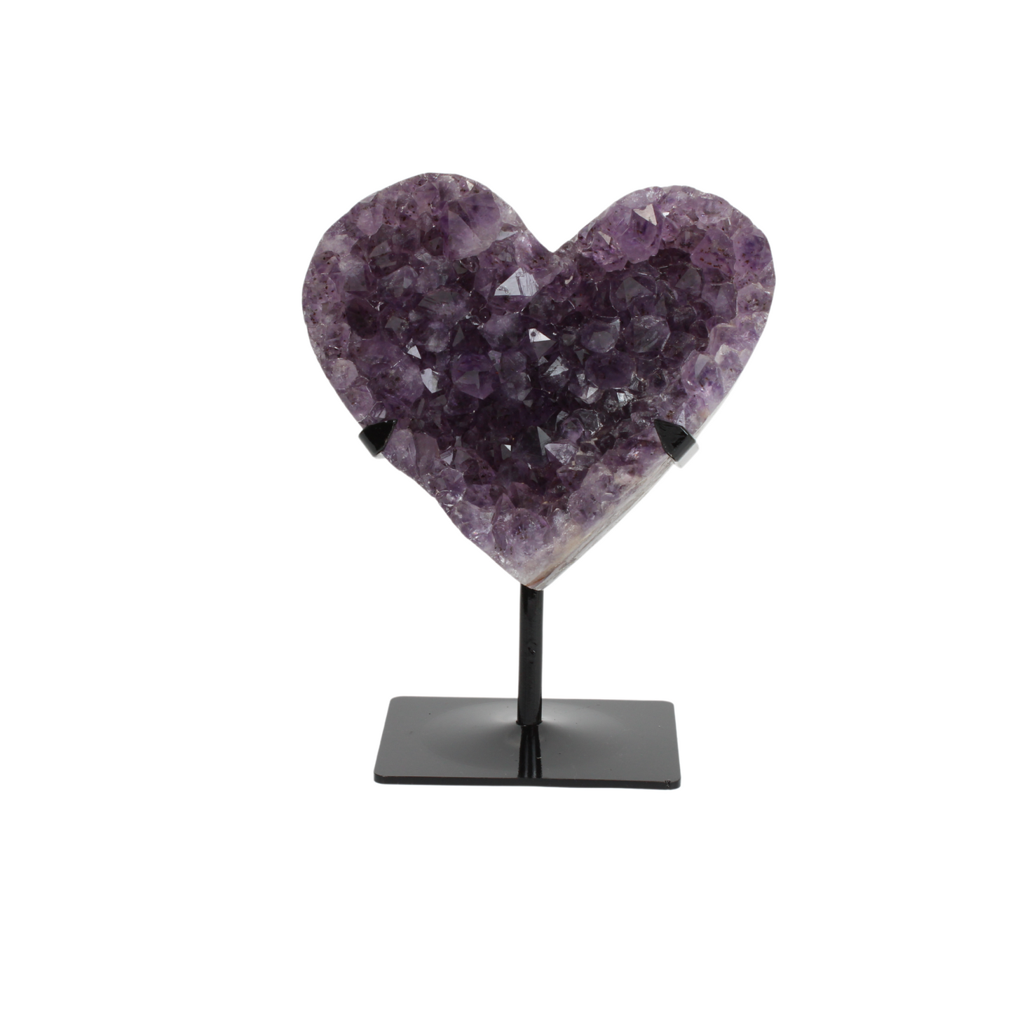 Amethyst Hearts on stand (8845)