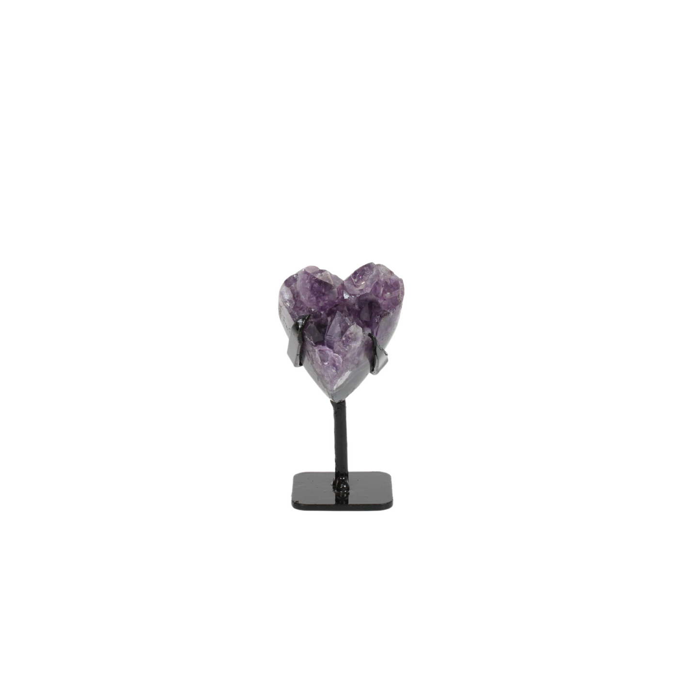 Amethyst Hearts on stand (8845)