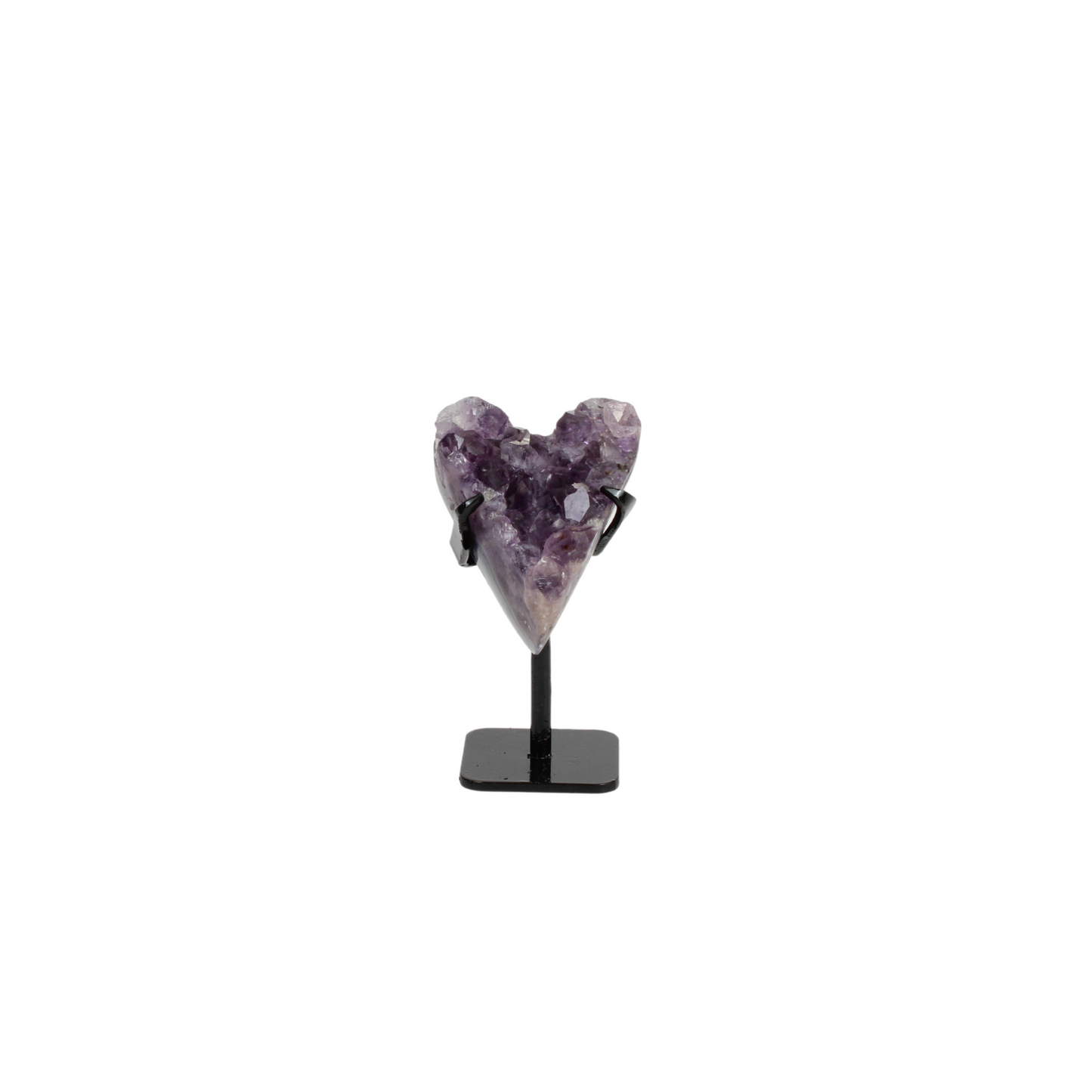 Amethyst Hearts on stand (8845)