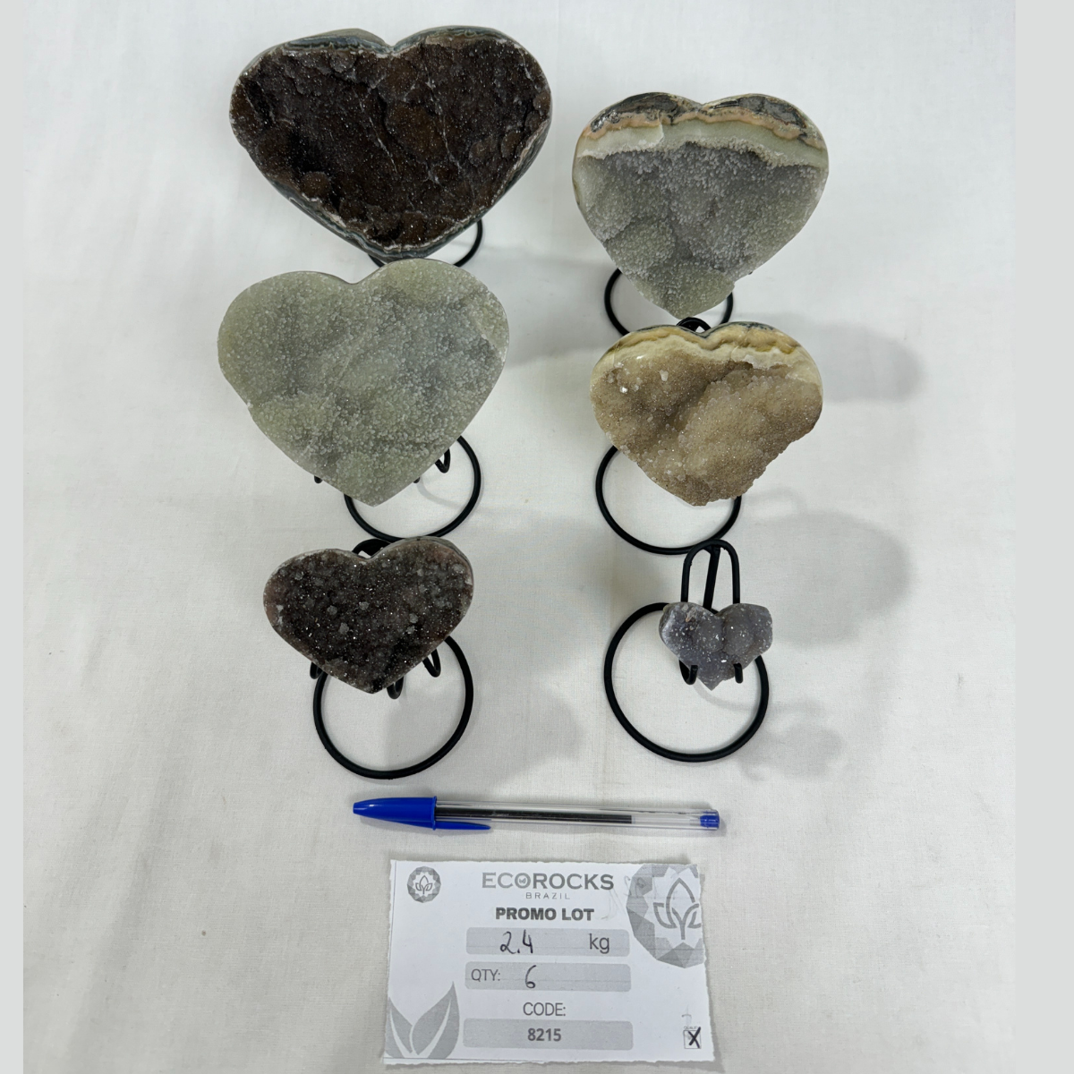 Rainbow Amethyst Hearts (8215) - 2.4kg