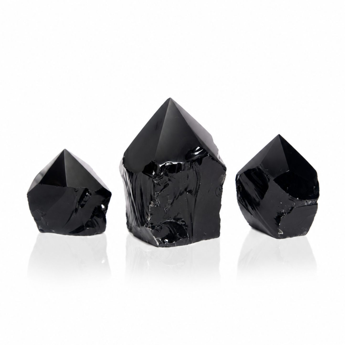 Black Obsidian Top Polished Points (by Kg)