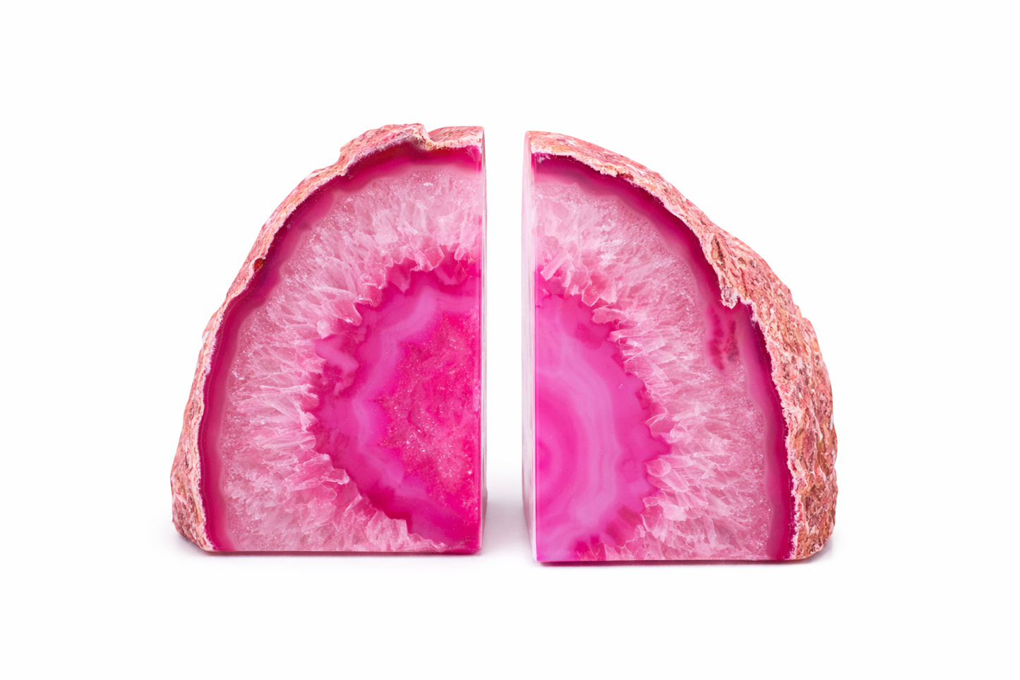 Pink Agate Bookend