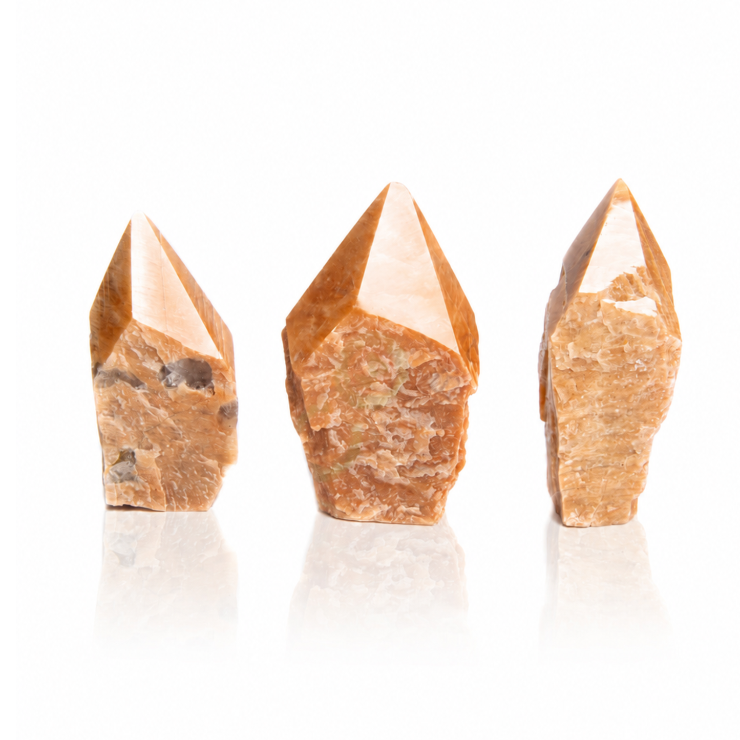 Brazilian Orange Calcite Top Polished Points (by Kg)