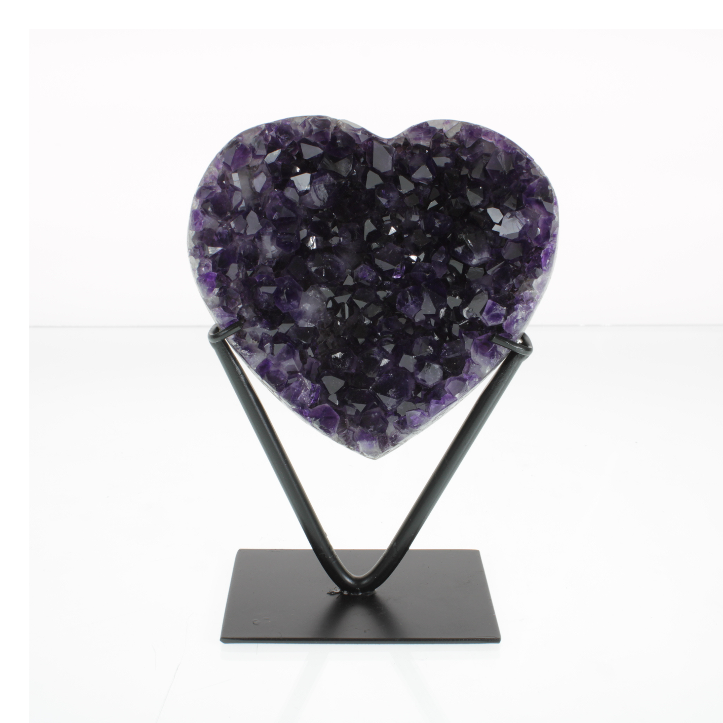 Amethyst Druzy Hearts On Stand (2,09kg)