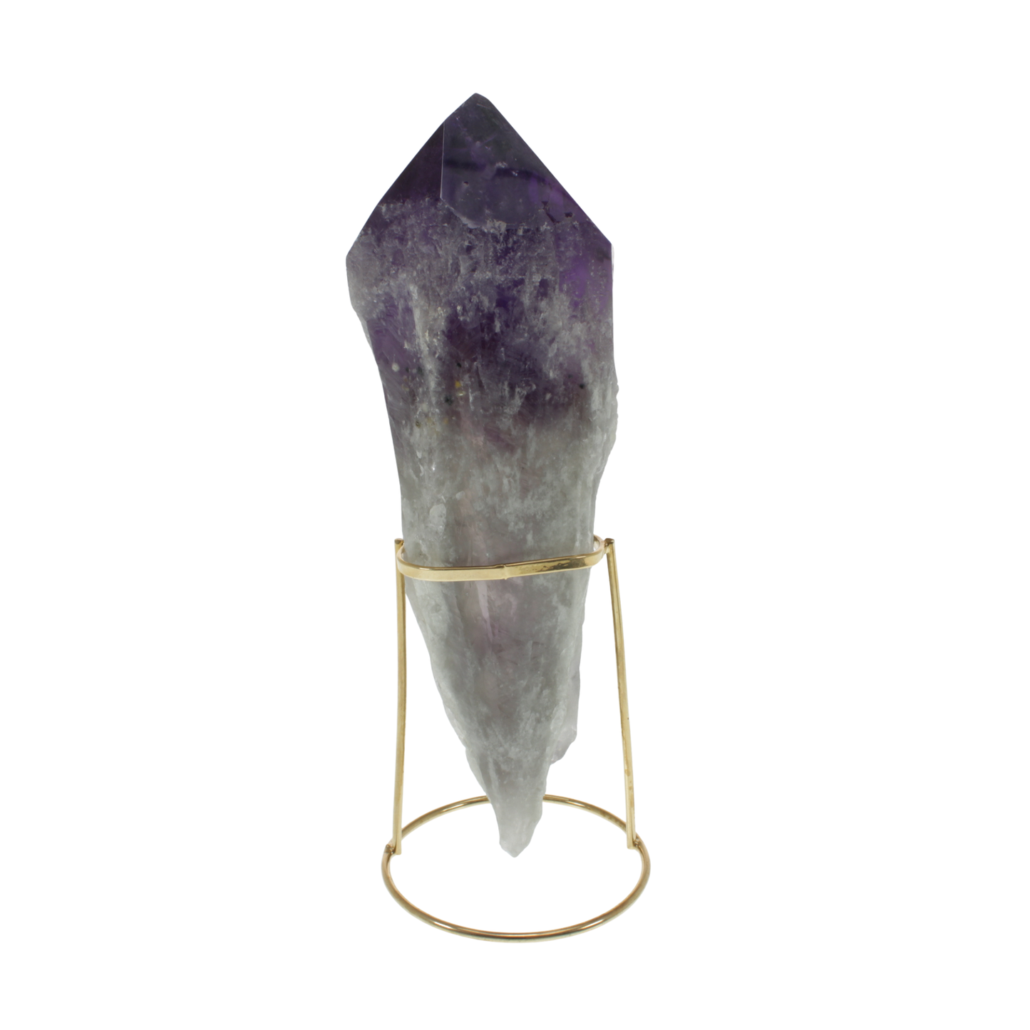 Amethyst Elestial on Golden Stand (1.68kg)