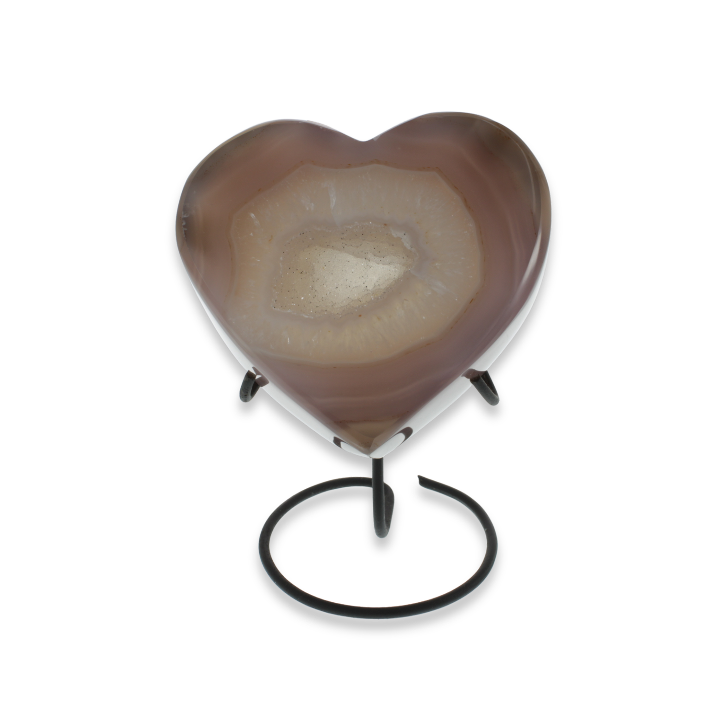 Agate Druzy Hearts on Stands (1.17kg)