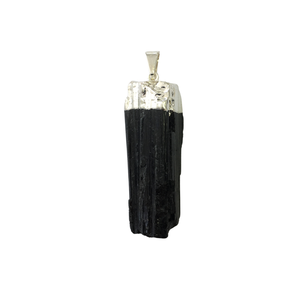 Black Tourmaline Top Plated Pendant