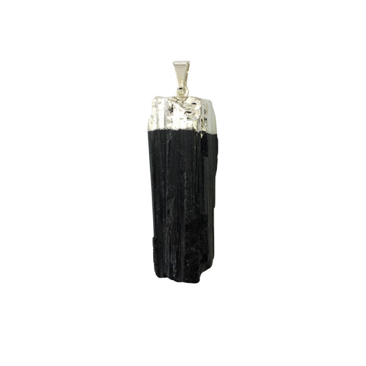 Black Tourmaline Top Plated Pendant