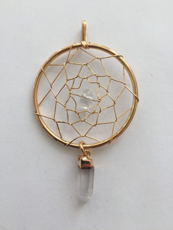 DREAM CATCHER PENDANT WITH DANGLE POINT