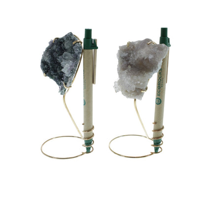 Amethyst Flower Pen Holder