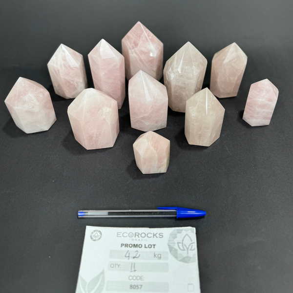 Rose Quartz Polished Points (8057) - 4.2kg