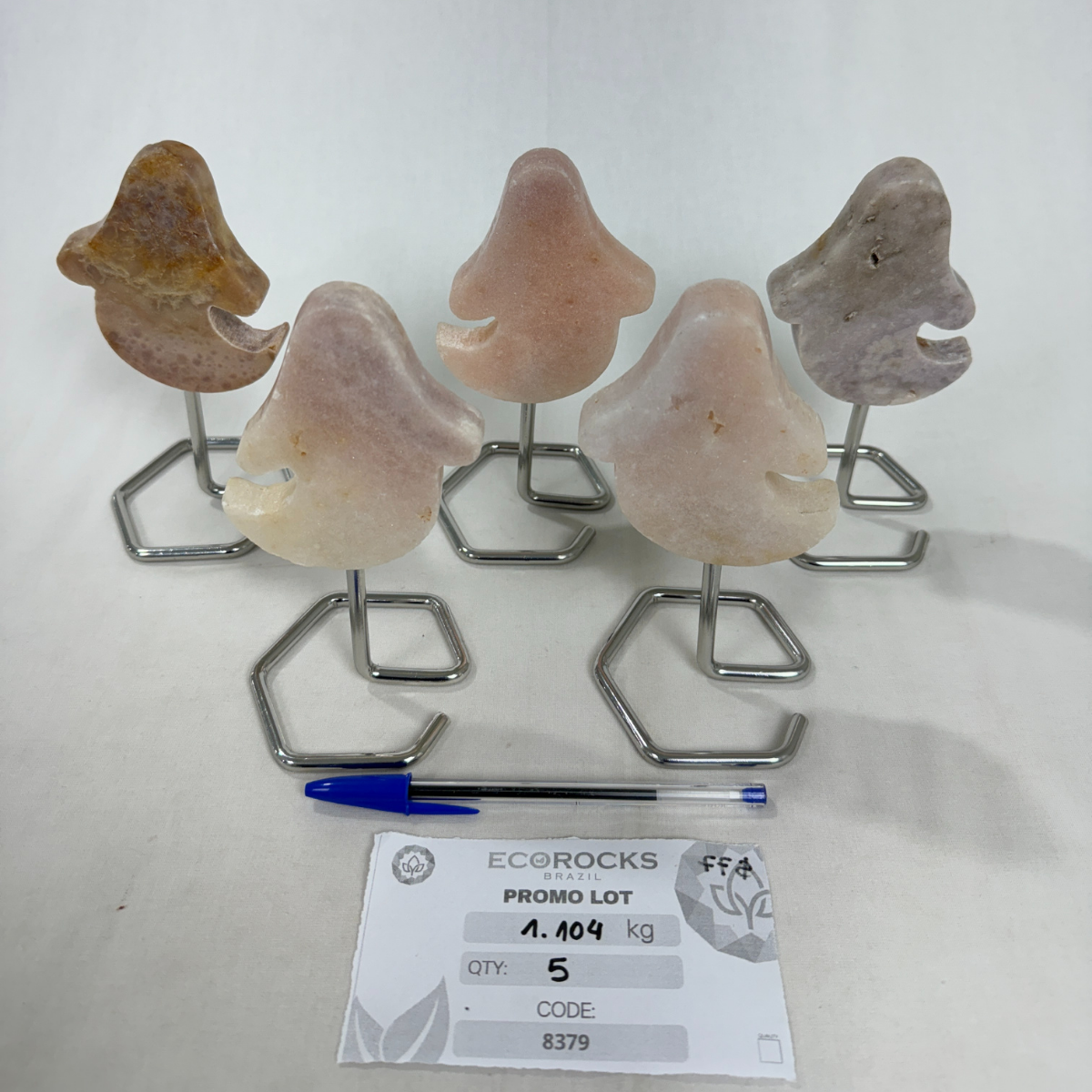 Pink Amethyst Ghosts on Stands (8379) - 1.10kg