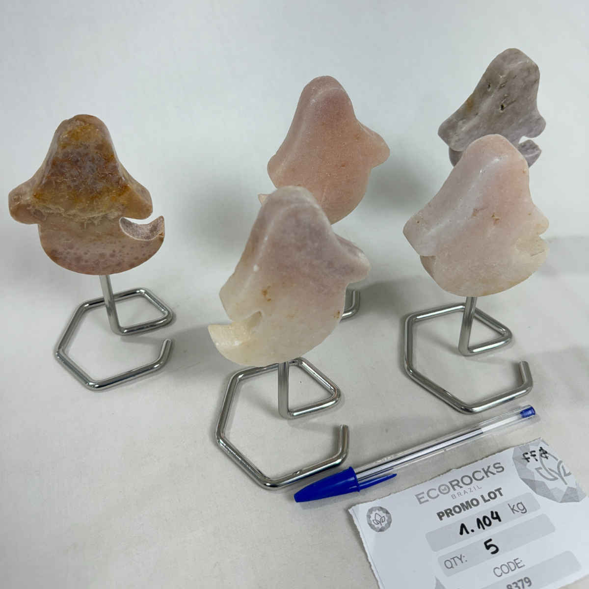 Pink Amethyst Ghosts on Stands (8379) - 1.10kg