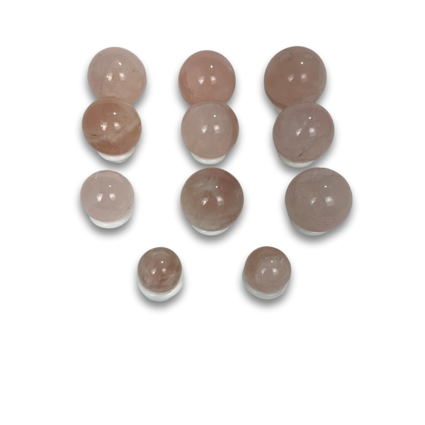 Rose Quartz Spheres (7709) - 3,7 kg