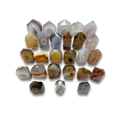 Agate Druzy Polished Points (8434) - 3.89kg