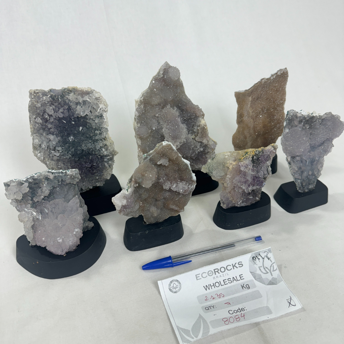 Amethyst Flower on Wooden Base (8084) - 2.13kg