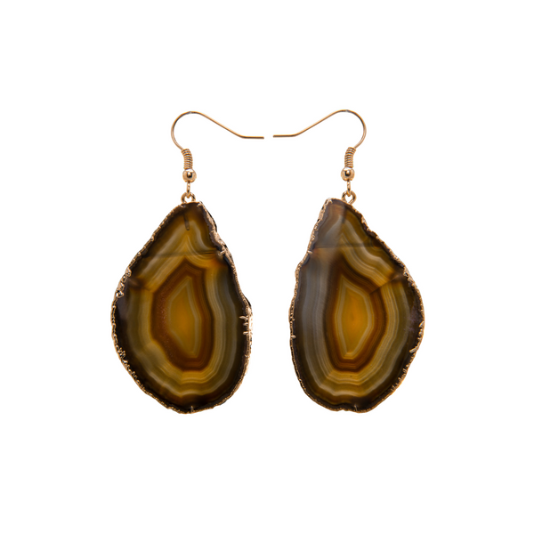 AGATE SLICE EARRING